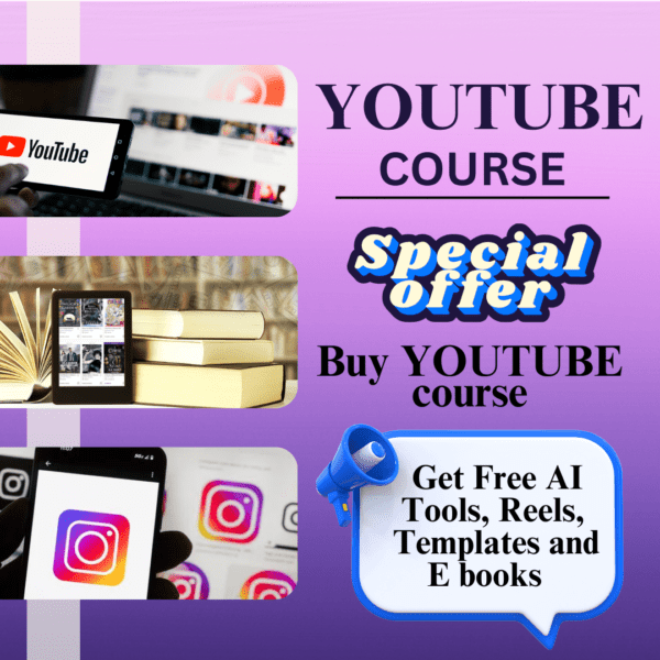 Youtube course with special offer